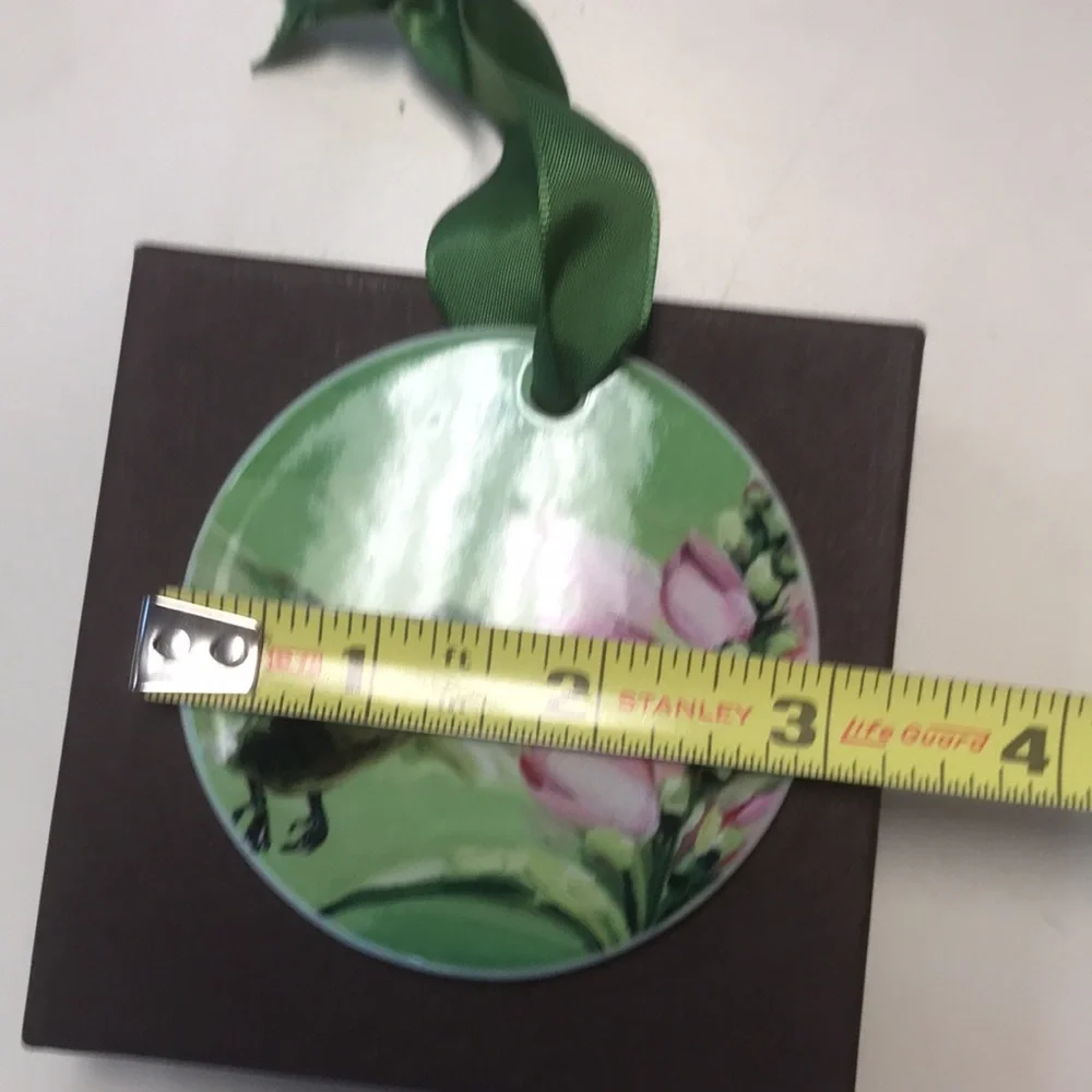 Double-sided Art‎ by Alyssa Porcelain Hummingbird Ornament (in box)